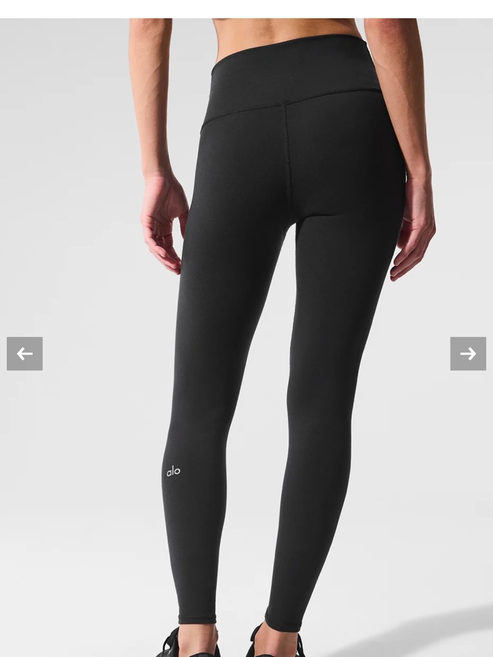 ALO Yoga Black High-Rise Sculpt Leggings - Picture 3 of 10